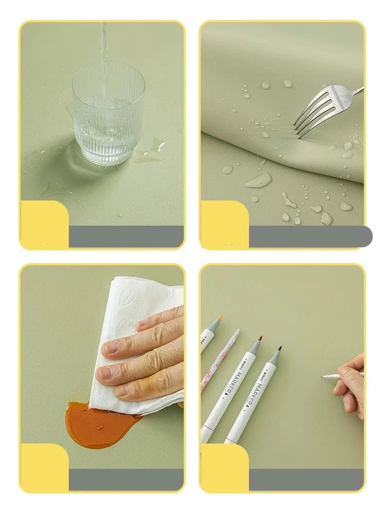 Special Silicone Protective Desk Mats Water and Oil Proof Home Attachment Children Learning Desk Table Tablecloth