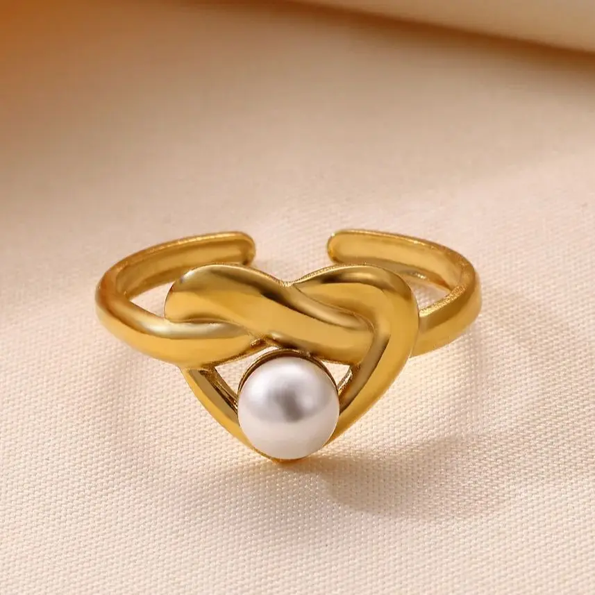Stainless Steel Heart Ring For Women
