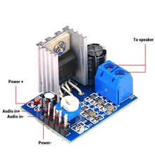 Tda2030a amplificador de potência amplificador de áudio módulo placa amp 6-12v 1*18w
