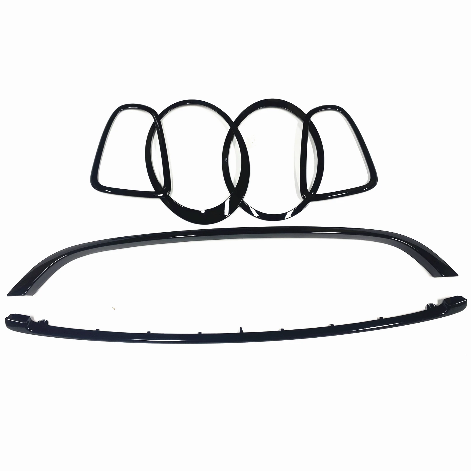 Grille Grill Trim & Front Head Light Headlight & Rear Lamp Frame Cover Auto Part For MINI COOPER R55 R56 R57 2007-2015 JCW Style