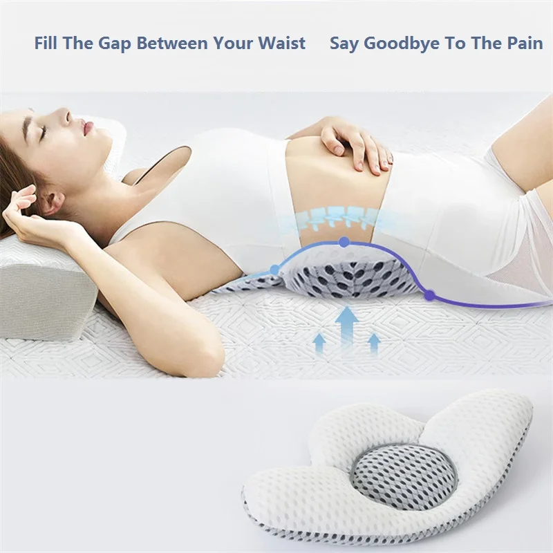 

Sleep pillow Buckwheat Waist Pillow Bed Pregnancy Pillow Waist Support Lumbar Disc Herniation Protector Cushion
