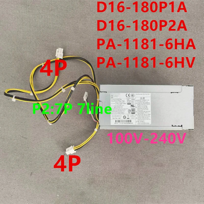 

Original New HP 600 800 G3 180W Power Supply PA-1181-6HA 901762-002/001 D16-180P2A 901763-002 PA-1181-6HV 901763-001 D16-180P1A