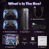 Manette de jeu rétro avec 128 Go, 70 000/40 000/30 000+ jeux, contrôle sans fil, console de jeu vidéo portable pour TV, pour PS1/N64/GBA, cadeau de Noël 6