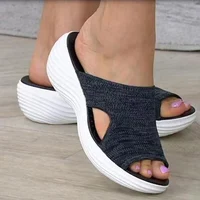 Fashion Summer Woman Sandals Shoes Wedge Women Shoe Soft Women's Sandals Slide Party Sandalias Mujer Female Footwear