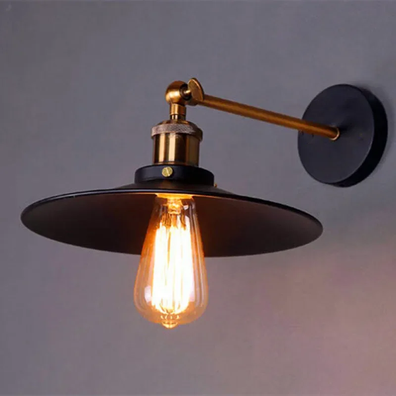American industrial style wall lamp staircase hallway bedside wall lamp Retro decorative wall light iron wall lamp 5