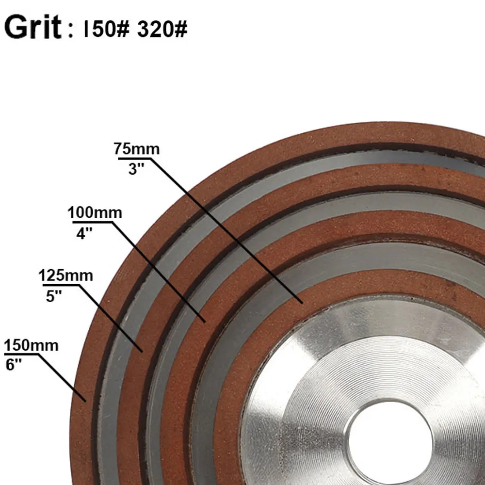 75/100/125/150mm Flaring Cup Diamond Grinding Wheels Resin Bonded Abrasive Wheel for Carbide Metal Polishing Grinding sharpening