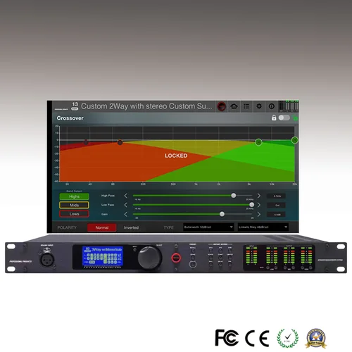 LCZ AUDIO PA2 DSP 디지털 오디오 프로세서 호환, 오리지널 소프트웨어 전문 무대 드라이버 랙 스피커 오디오 장비 2