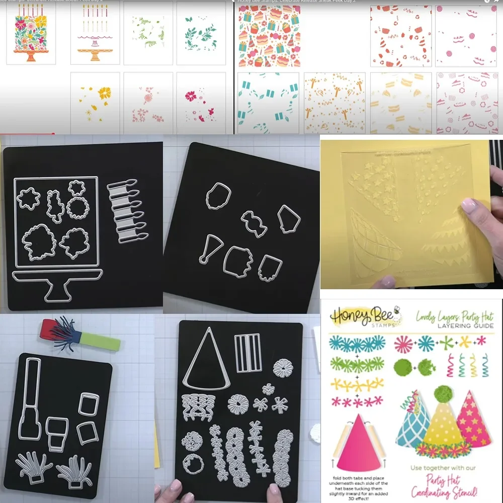 

Вечерние Hat-координационные металлические Вырубные штампы для фотографий, форма для тиснения, бумажные открытки для рукоделия