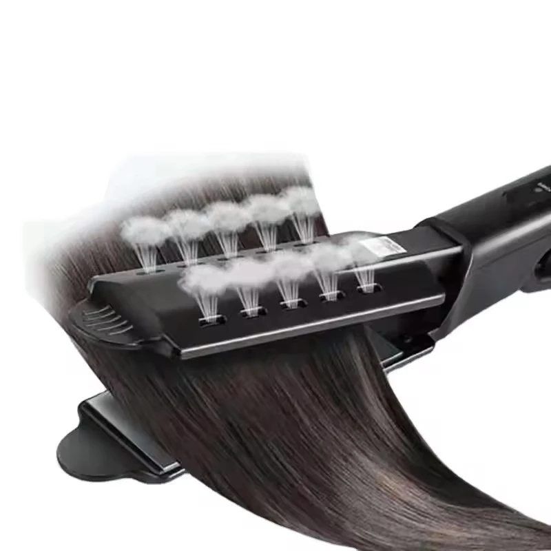 steampod steam hair straightener wide plate steam flat iron hair straightener salon ceramic for curly