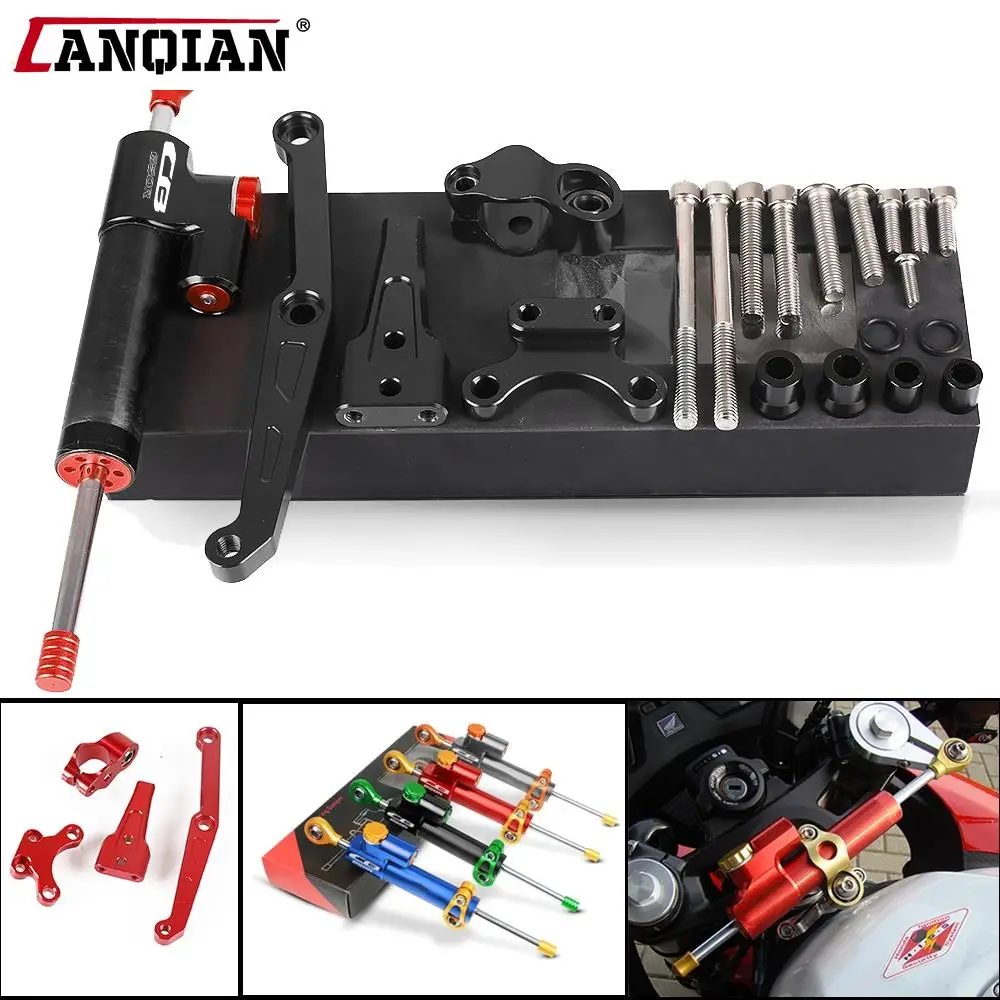 

For Honda CB650R CB650 CB 650 R Motorcycle CNC Adjustable Steering Stabilizer Damper Mounting Support Bracket Kit Steer Dampers