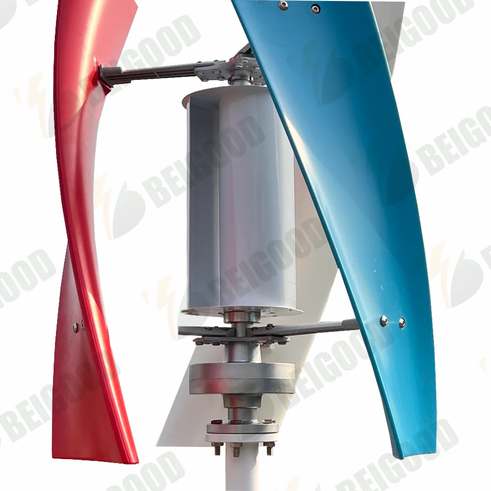 Description Picture 6 of item8000W 5000W 8KW Wind Turbine Vertical Axis Permanent Maglev Generator Electric Power12v 24v 3 Blades With Mppt Charge Controller