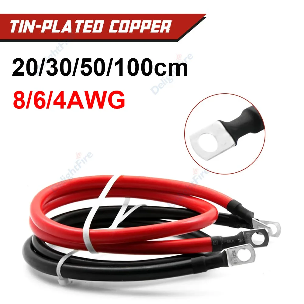 Premium Silicone Battery Cables with Lug Rings