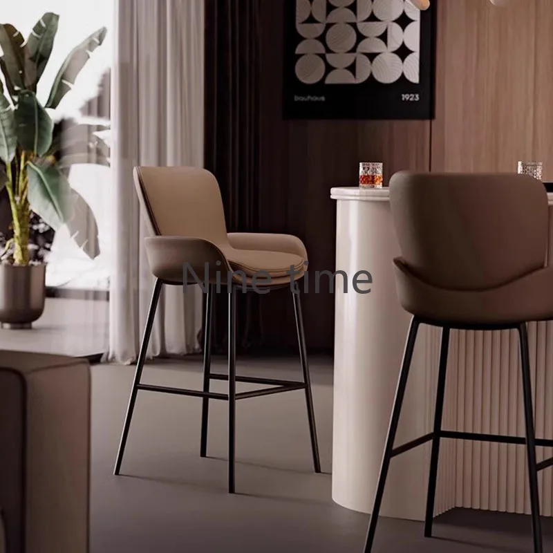 

Make Up Kitchen Nordic Bar Chairs Office Leather High Restaurant Designer Bar Chairs Luxury Metal Sillas Para Comedor Furniture