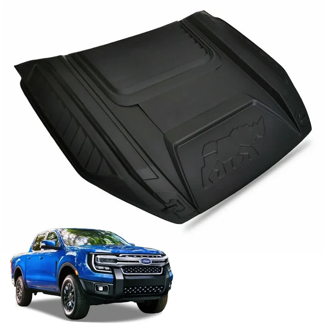 Auto Body Part ABS Plastic Black Rhino Style Engine Hood Car Bonnet Cover  Bonnet Scoop for Ford Ranger 2023 - AliExpress