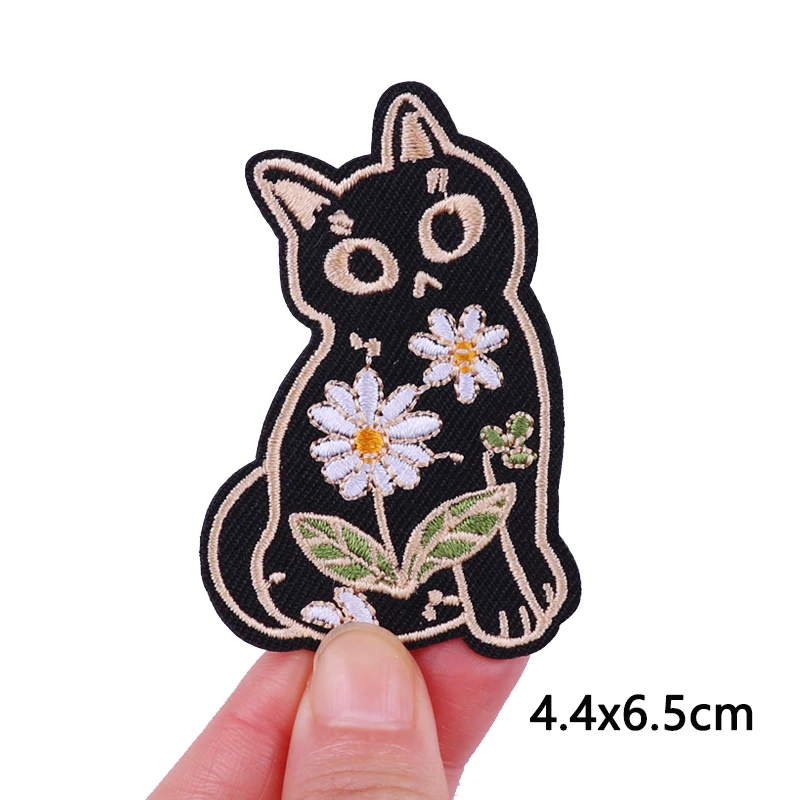 Tier Frosch Ente Katze bestickte Patches für Kleidung thermoadhäsive Patches DIY Eisen auf Patches auf Kleidung Aufkleber Jacke Abzeichen – Detail 2