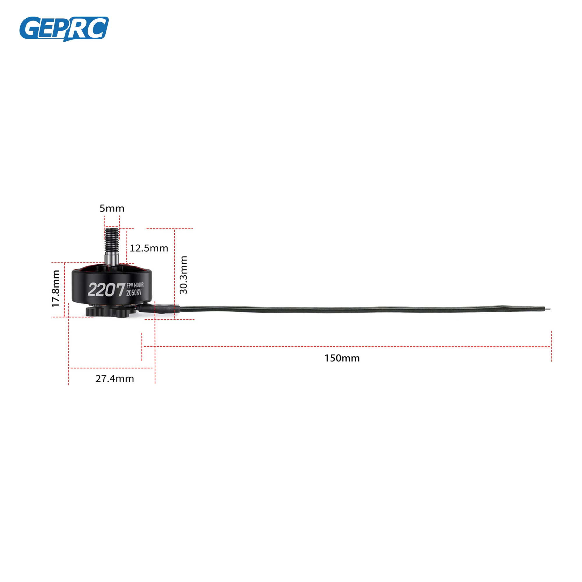 GEPRC SPEEDX2 2207 1960KV/2050KV Двигатель 4-5 дюймов FPV Drone 6S Бесщеточный двигатель FPV RC Мультикоптер Гоночный дрон Запчасти DIY ЧАСТЬ thumbnail 5