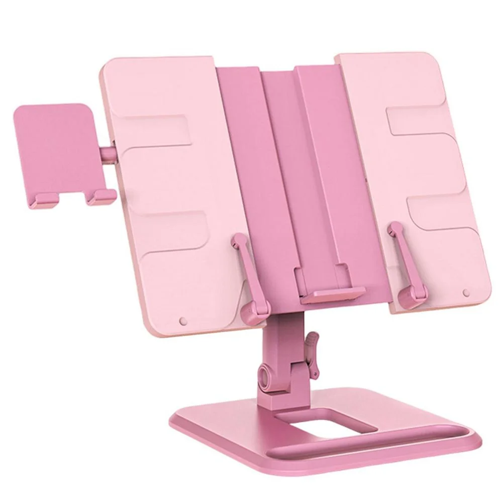 

Foldable Reading Book Stand Support Hands Free Multi-Angle Adjustable Book Holder Stand for Reading Book Document Sheet Music+
