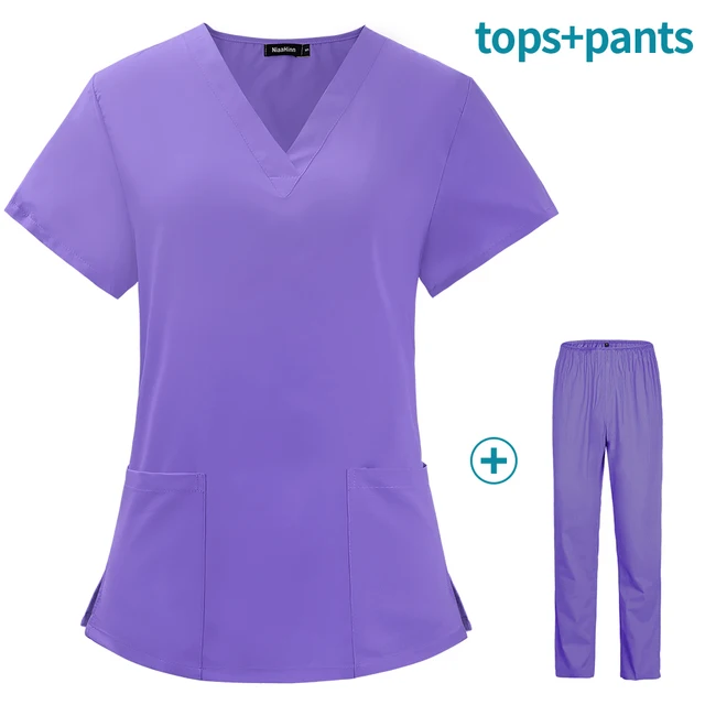 Pet grooming institution Scrubs set High Quality Spa Uniforms Unisex VNeck Work clothes Medical
