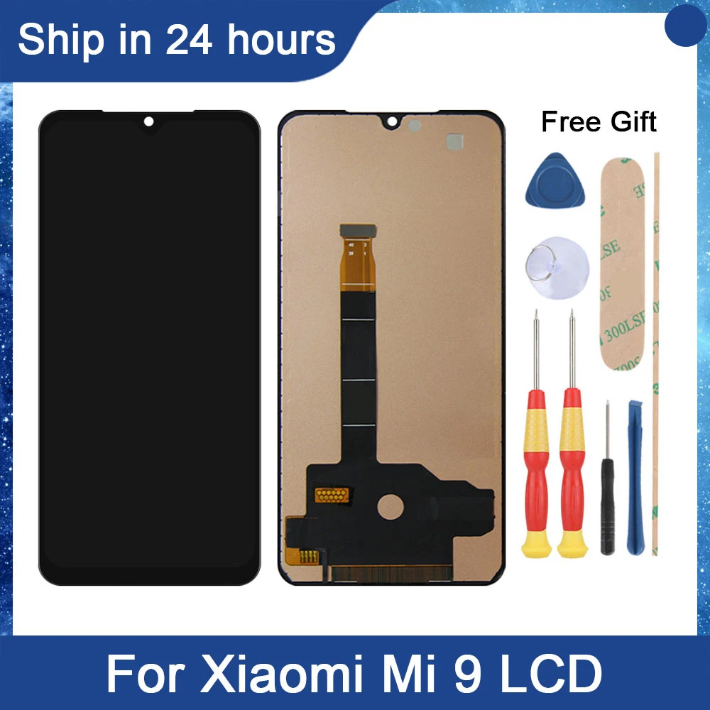 

AiNiCole 6.39'' For Xiaomi Mi 9 LCD Display Touch Screen Digitizer Assembly M1902F1A xiaomi Mi9 M1902F1G LCD Screen Replacement