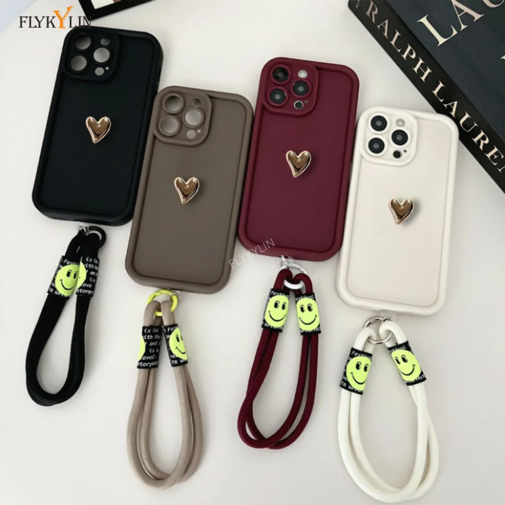 Gold Plated Heart Shaped Soft Shell with Hand Rope