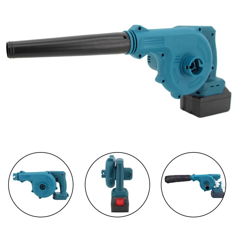 

2-In-1 Cordless Electric Air Blower for Makita 18V Li-ion Battery Handheld Blowing Suction Leaf Car Dust Cleaner Dust Collector