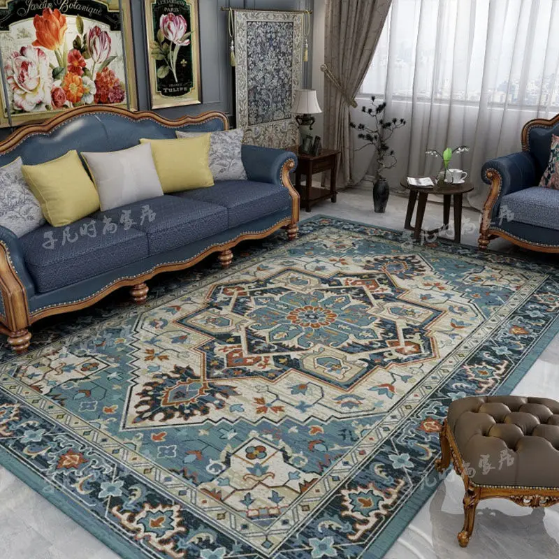 

Light Luxury Persian Carpets for Living Room Non-slip Area Rugs Bedside Bedroom Home Decor Lounge Rug Morocco Entrance Door Mat