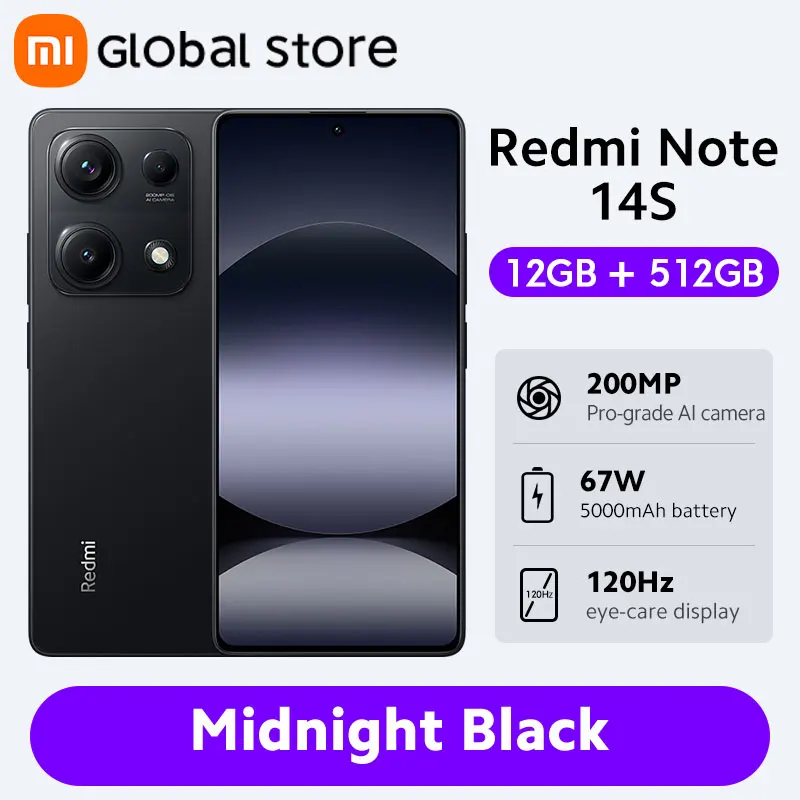 Xiaomi Redmi Note 14S スマートフォン グローバル版 128GB