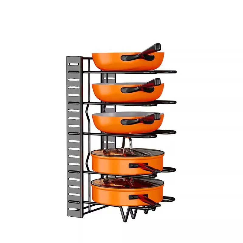 1PC Multi Layer Storage Rack, Kitchen Lid Rack, Adjustable Storage Rack, Vertical Multifunctional Countertop Storage Rack