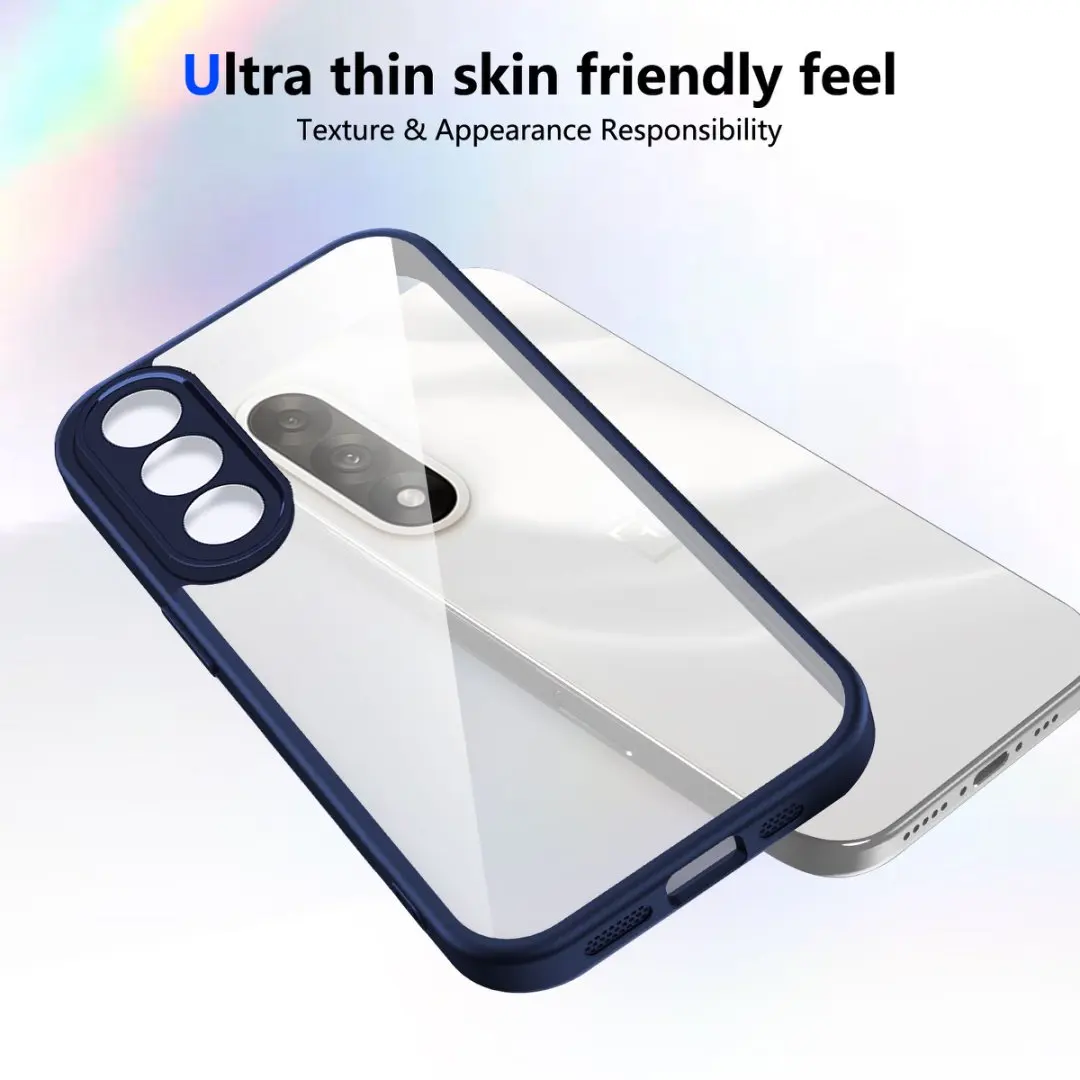 Transparent Shockproof Acrylic Phone Case with Soft Frame
