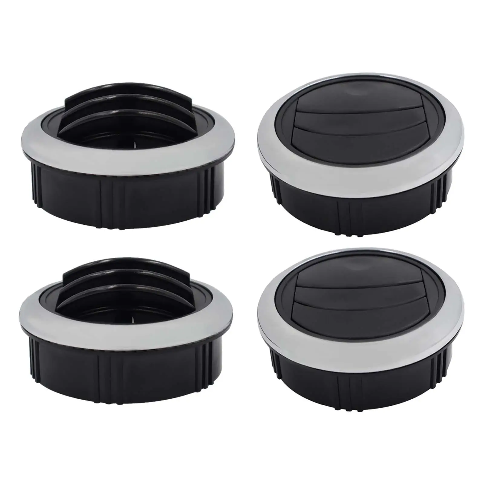 4 Pieces RV Boat Yht Dashboard Air Vent Round for Bus Marine Yht