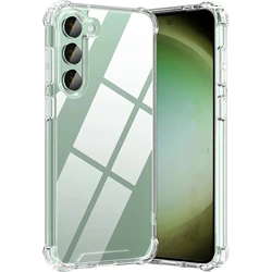Hybrid Shockproof Clear Hard Case for S25PLUS (Clear)