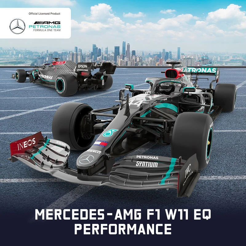 RC카 장난감 1/18 메르세데스-AMG F1 W11 44 해밀턴 EQ 퍼포먼스 팀 레이싱 포뮬러 자동차 모델, 페라리 F138 원격 제어 1/12