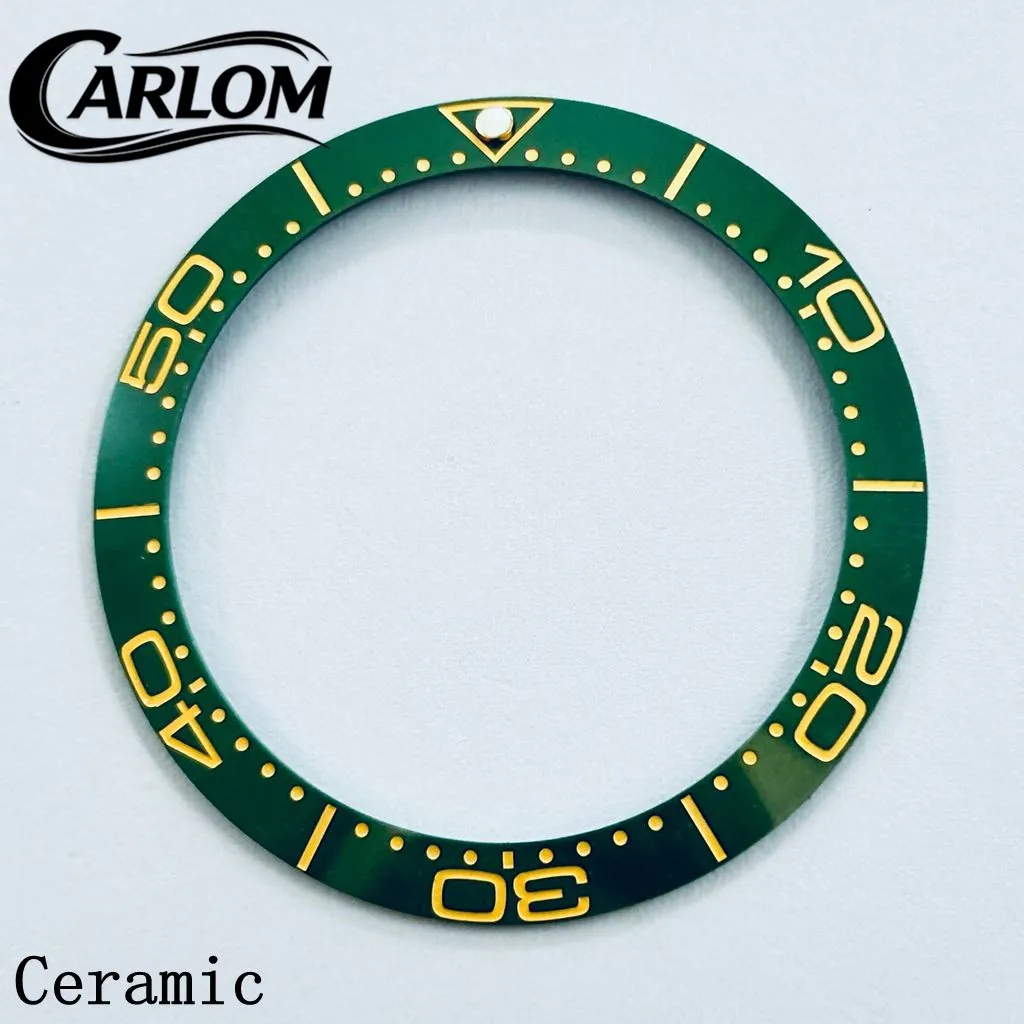 Black Blue Green Gray Ceramic Aluminium Sloping Bezel Insert