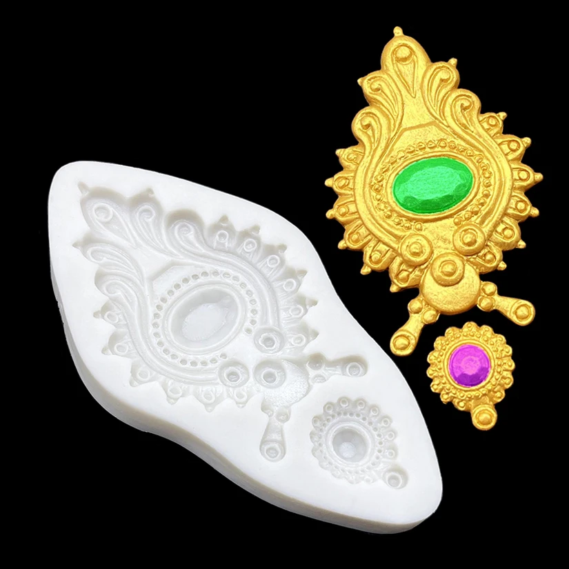 Schmuck Silikon Sugarcraft Form Schokolade Cupcake Fondant Kuchen Dekorieren Werkzeuge – Detail 6