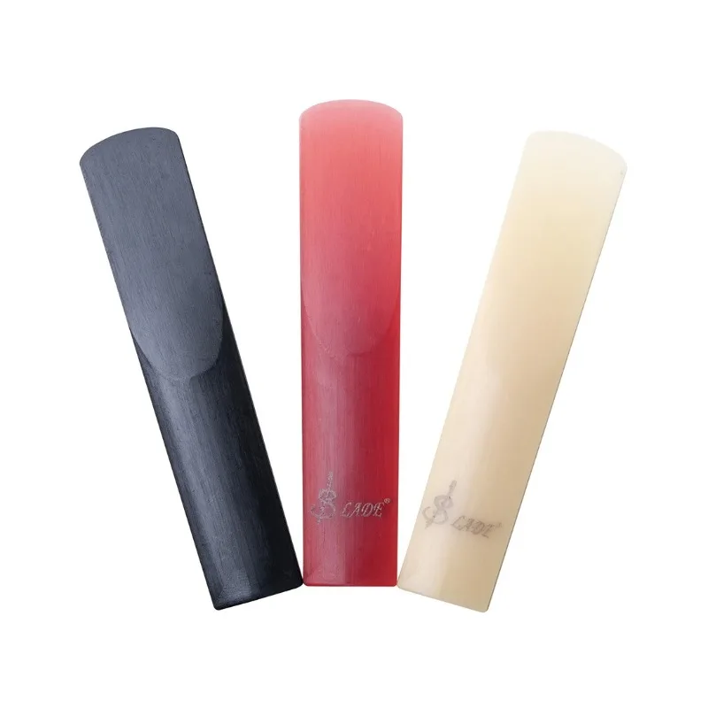 New Resin Saxophone Reed Three-pack Three-color Saxophone Clarinet Reed Woodwind Instrument Accessories 3pcs set delicate portable harmless widely application harmless mini saxophone reed for sax saxophone reed sax reed
