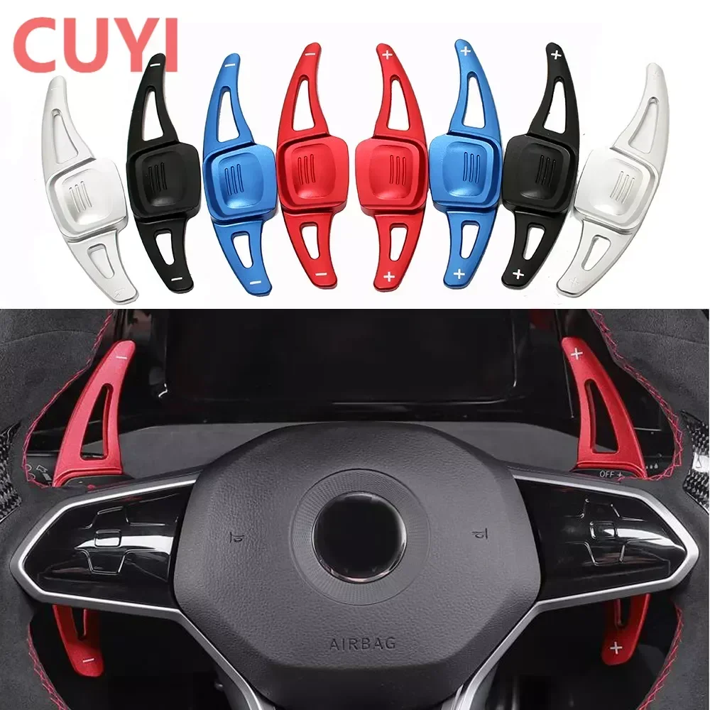 

for VW Golf 8 MK8 R GTI R Line Accessories 2020 2021 2022 Aluminum Car Steering Wheel Shift Paddle Extension 2PCS