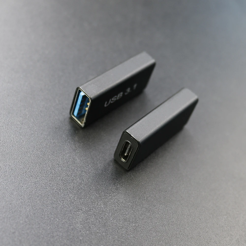 2 Stuks Usb 3.0 Koppeling Vrouwelijk Naar Usb Type C Vrouwelijke Adapter Super Snelheid Usb3.0 Type-C Extender Verbindingsconverter