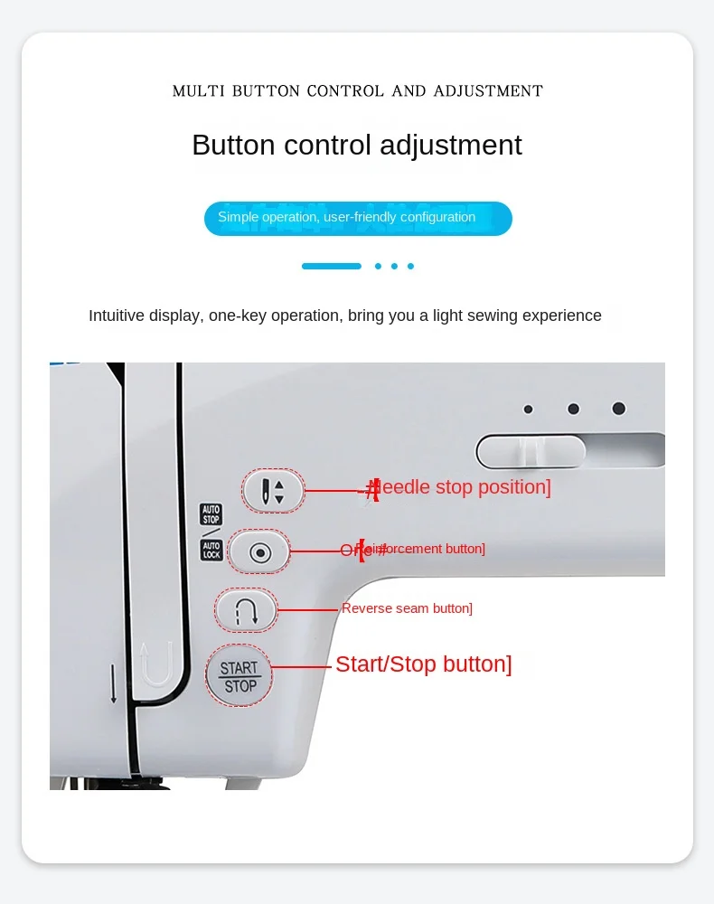 Heavy Machine 80H Home Electronic Fully Automatic Sewing Machine Desktop Multi f
