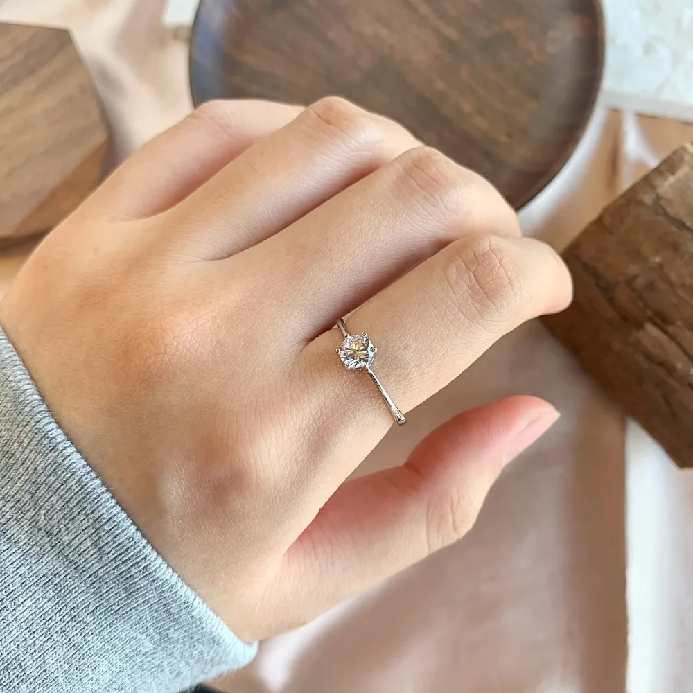 

Женское кольцо Karachis, японское и корейское кольцо из стерлингового серебра S925 пробы, простой и универсальный дизайн