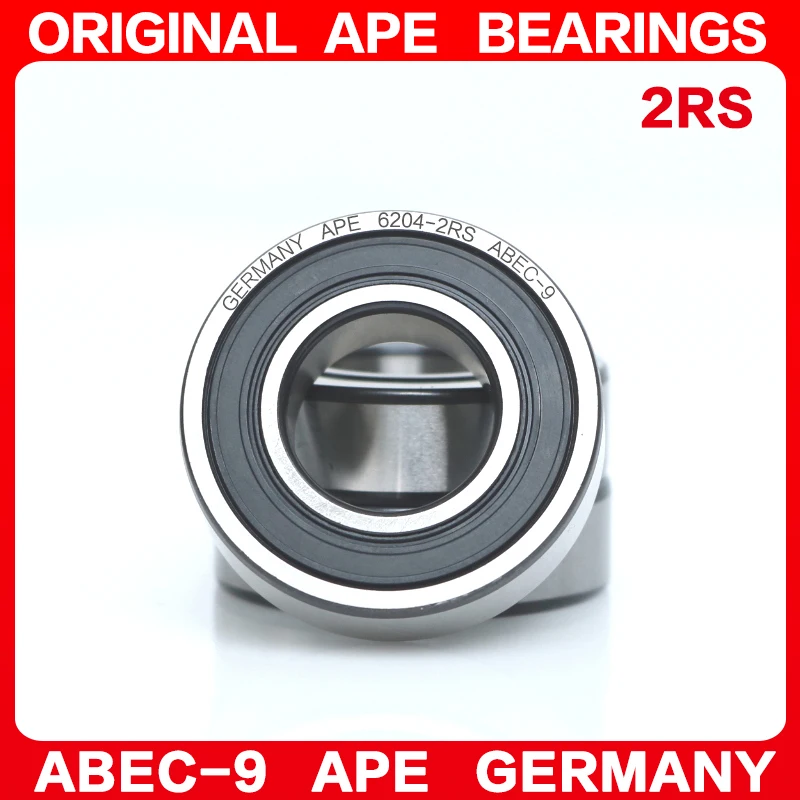 Paire de roulements à billes RC 6005 6006 2RS ZZ posés sur fond blanc, prêts pour montage électronique RC