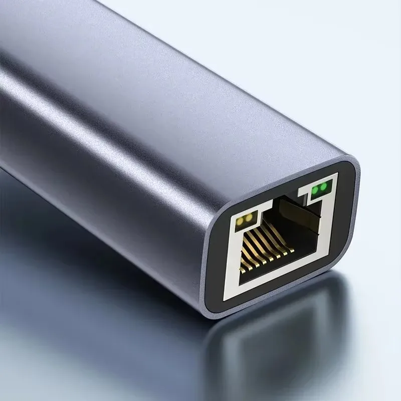 High-Speed USB Ethernet Adapter - Wired LAN Connector with Gigabit Network Support