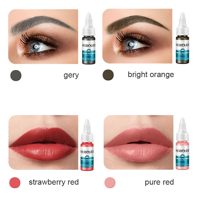 33 colours tattoo ink (18 ml/bottle) for body art permanent make-up professional beauty pigments natural plant derived pigments