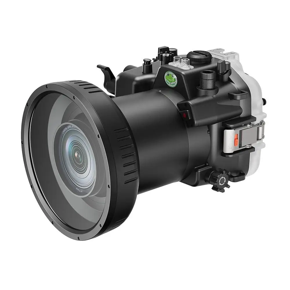 Seafrogs 40M/130FT Underwater Camera Housing For Canon EOS R6 II with Flat Port