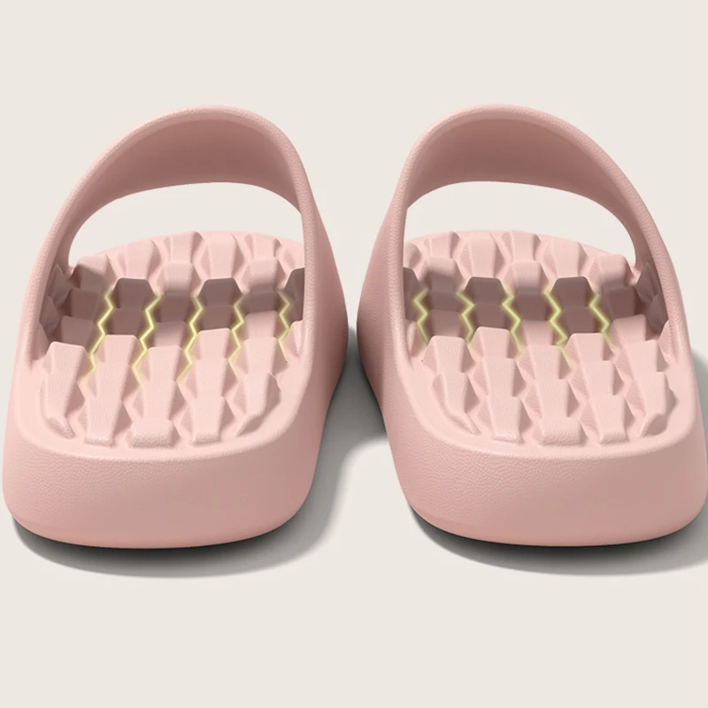 2026 NEW Massage Slippers Women Indoor Bathroom Mute Non Slip Slides Woman Summer Soft Sole Platform Slippers Couple Shoes 36-45