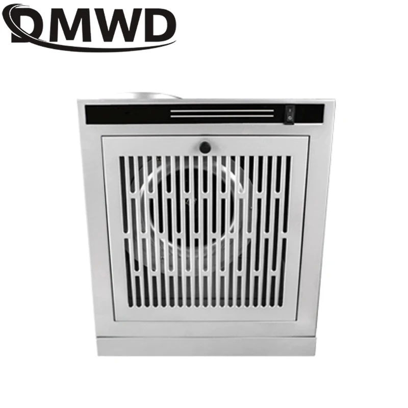 DMWD Mini Side Suction Range Hood Kitchen Oil Smoke Exhauster Cleaner Ventilator Cooker Hoods Exhaust Fan Lampblack Machine EU