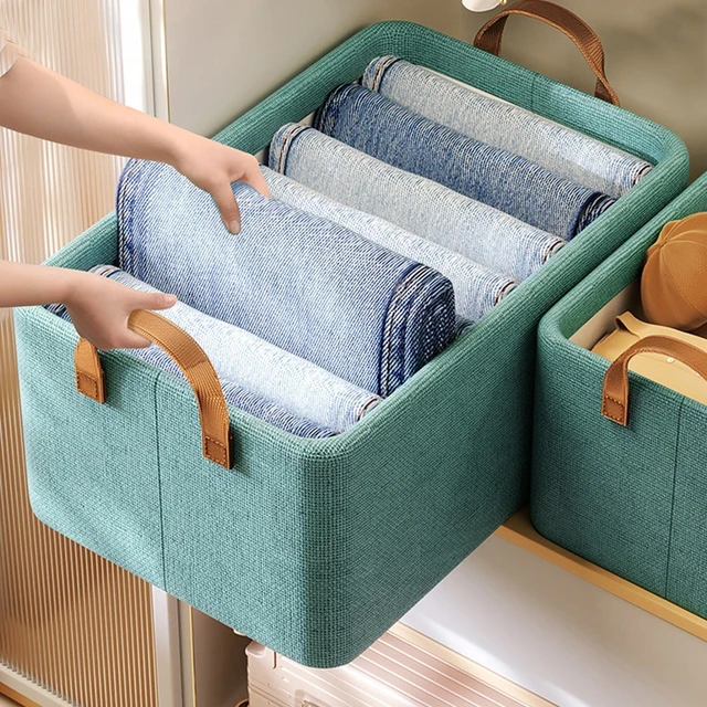 Pants Jeans Sweater Storage Box Thicken Clothes Organizer Cabinets Drawers  Organizer Bedroom Wardrobe Clothes Storage Organizers - AliExpress
