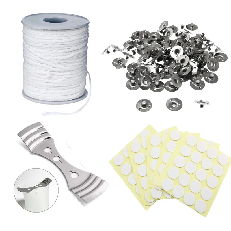 Wax Wick Candle Making Kit Candle Wicks Cotton Waxed Wick 61m