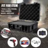 363x290x160mm Plastic Safety Equipment Case Waterproof Hard Carry Tool Box Shockproof Storage Box with Sponge for Tools Camera 2