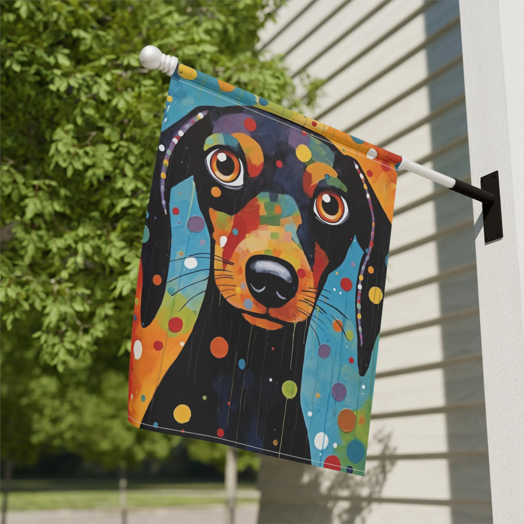 

Dachshund Garden Flag for Dog Lovers Gift Garden Banner Yard Flag Decor