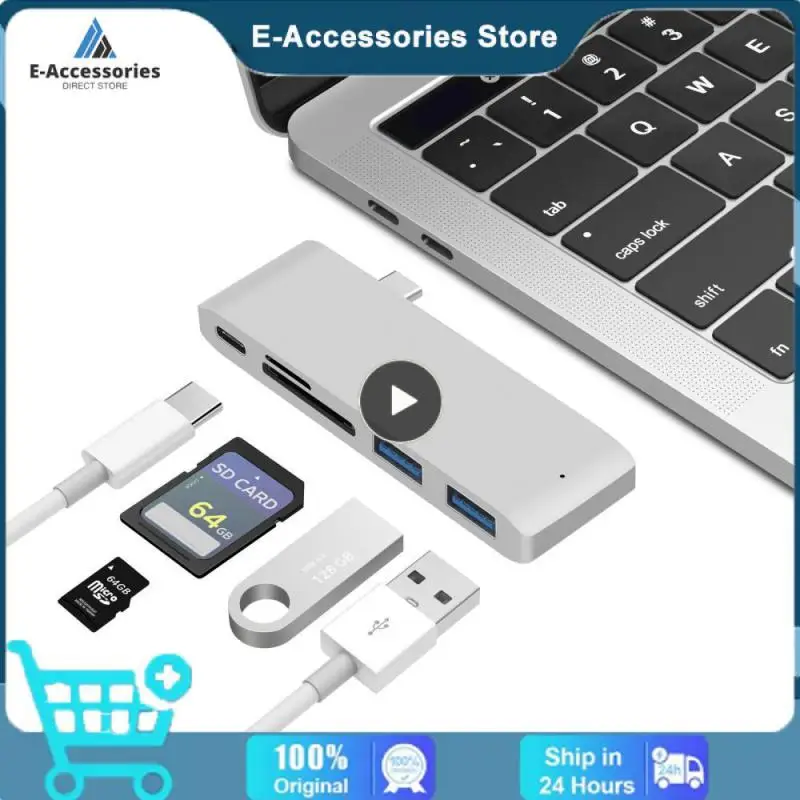 3.1 Type-C Hub To Adapter 4K Thunderbolt 3 Usb C Hub Tf Sd Card Reader Slot Pd Per Macbook 16 14 Air 13 M1 Chip